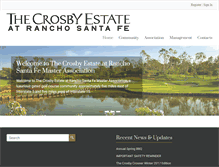 Tablet Screenshot of crosbyestate.org